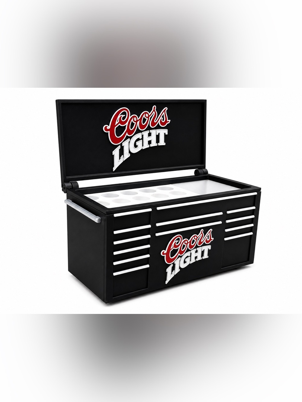Coor’s Light Mini Toolbox Pen And Trinket Holder Desk Top Organizer